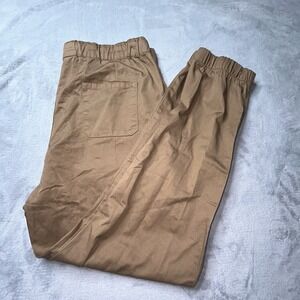 Matchstick Jogger Pants Mens XXL 36 Brown Flannel Lined Elastic Waist Casual